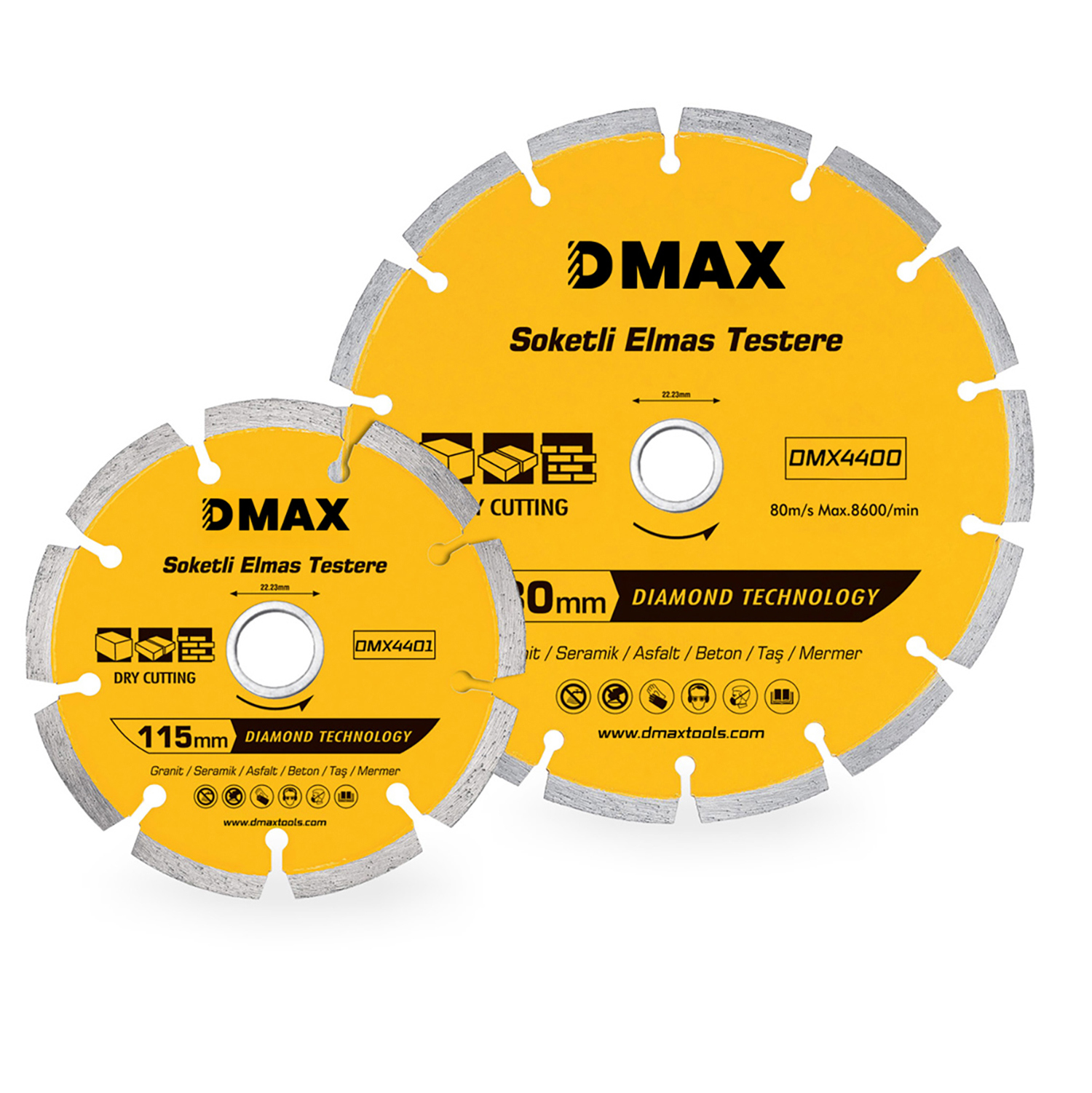 115X22 MM SOKETLİ ELMAS TESTERE 